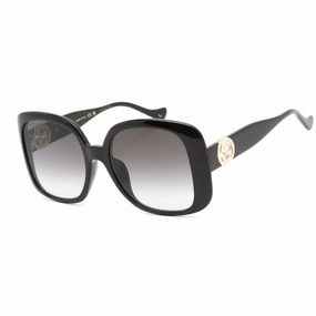 Gucci Women's Sunglasses - Black Injected Propionate Butterfly Frame | GG1029SA 007