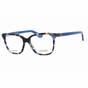 Guess Women's Eyeglasses - Blue/Other Plastic Full Rim Cat Eye Frame | GU2937-N 092