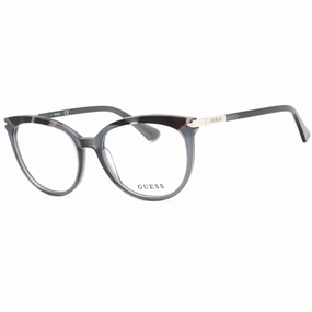 Guess Women's Eyeglasses - Grey/Other Plastic Full Rim Cat Eye Frame | GU2881 020