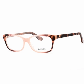 Guess Women's Eyeglasses - Pink /Other Plastic Full Rim Rectangular Frame | GU2948 074