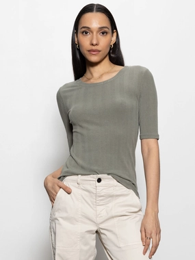 Half Sleeve Femme Crew Tee Dark Spruce