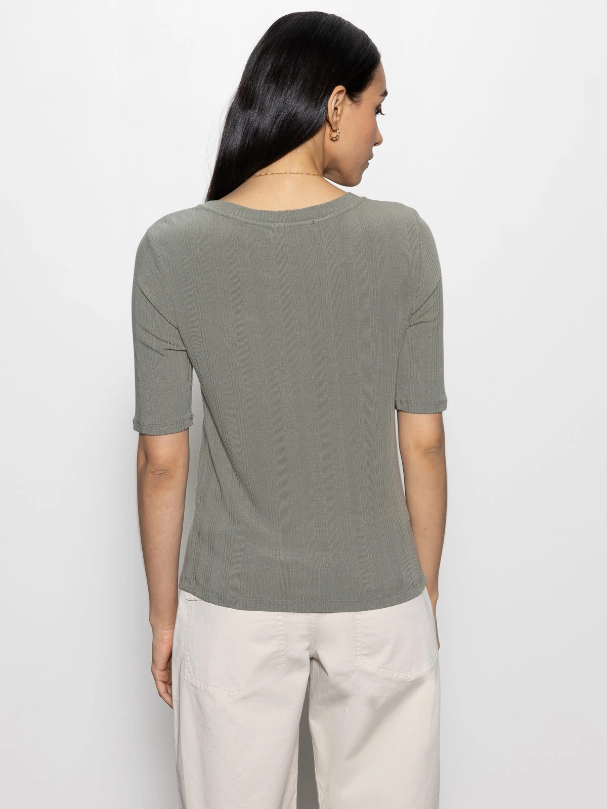 Half Sleeve Femme Crew Tee Dark Spruce