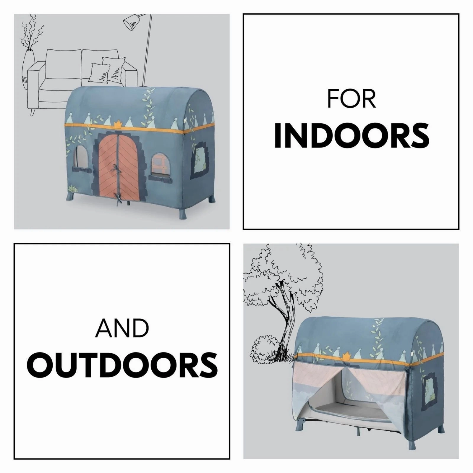 Hauck Travel Cot Cover - Palace