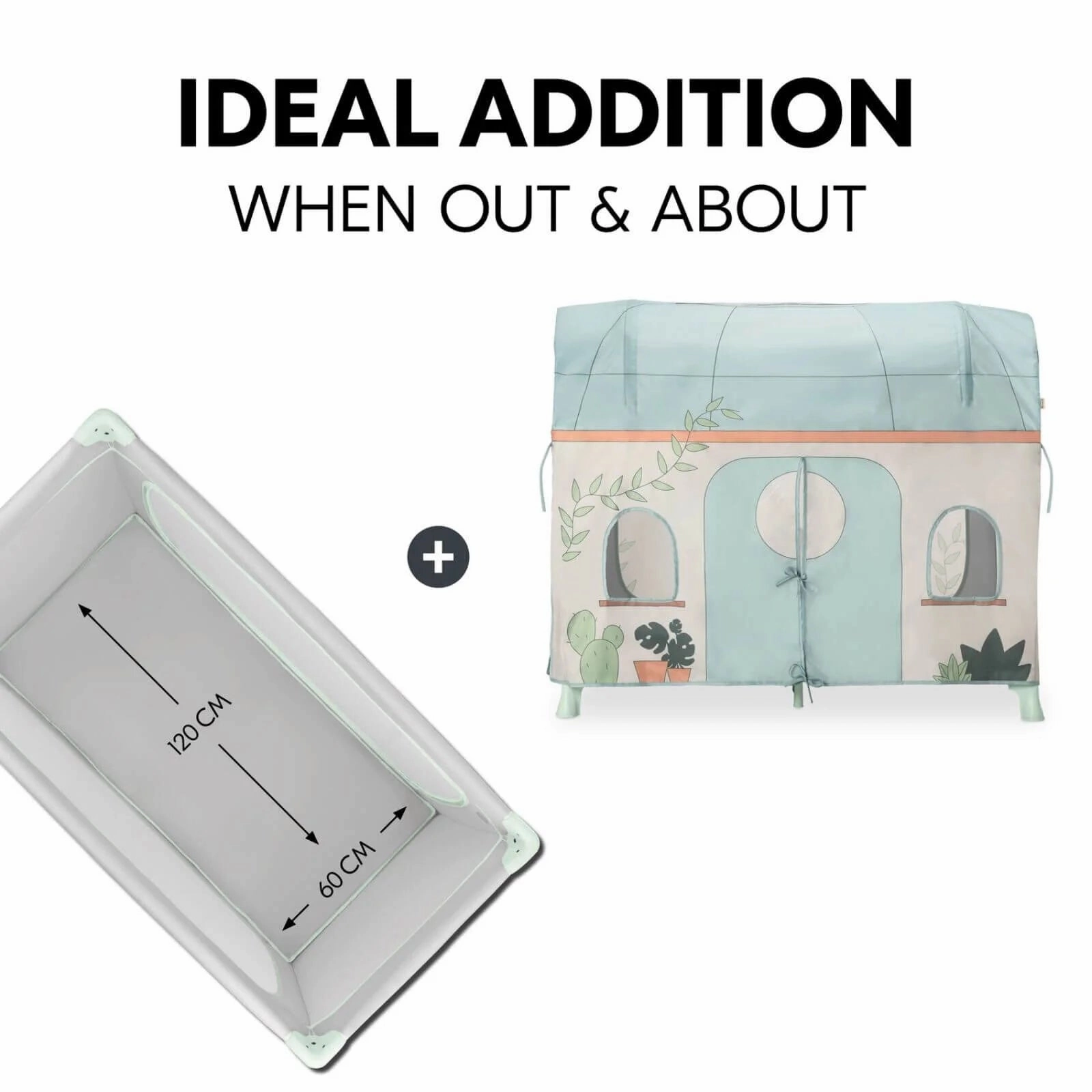 Hauck Travel Cot Cover - Plants