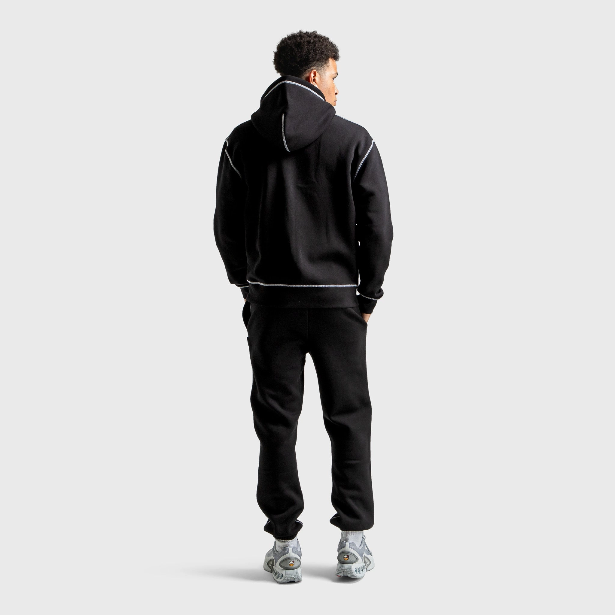 Hoodrich Wandal Zip-through Hoodie Black / Lava Smoke - Quiet Grey