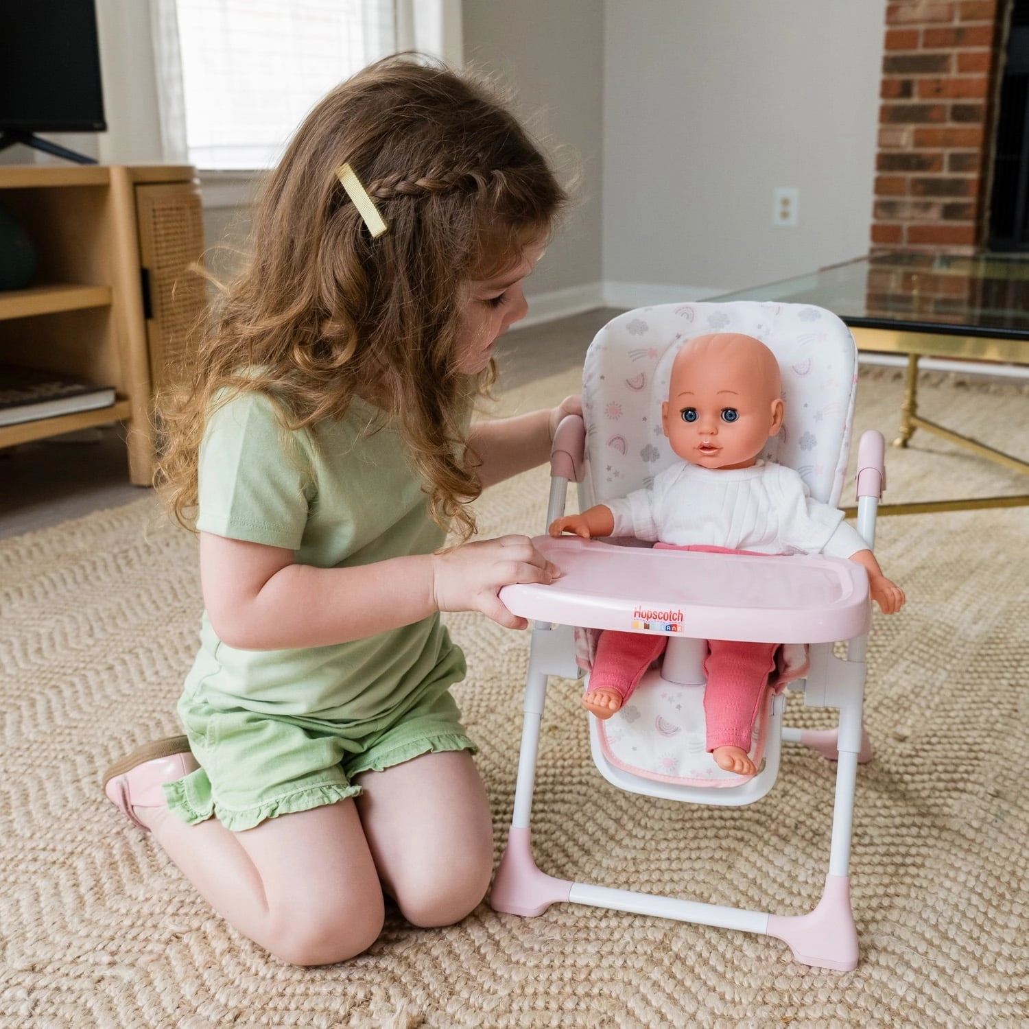 Hopscotch Lane My Baby Doll's Mealtime High Chair, Baby Doll Furniture Accessory, Children Ages 2 