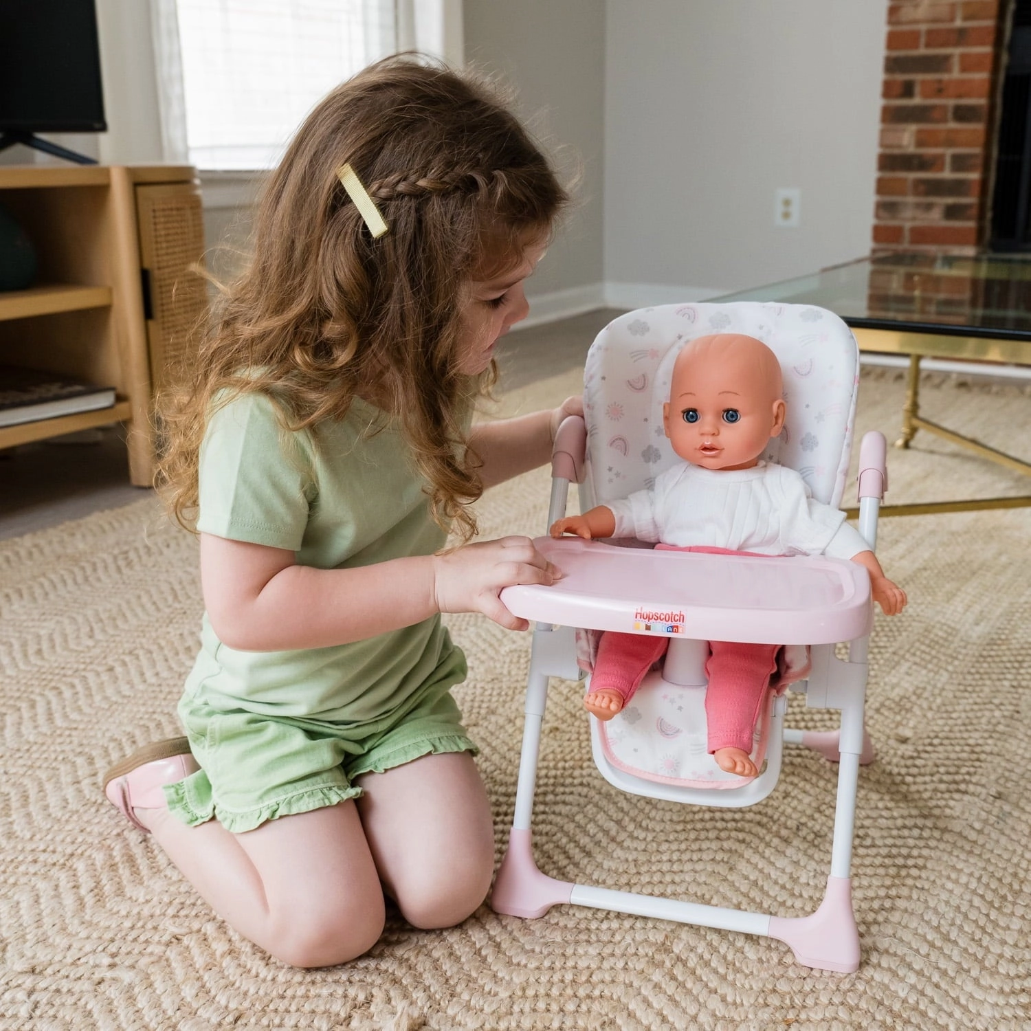 Hopscotch Lane My Baby Doll's Mealtime High Chair, Baby Doll Furniture Accessory, Children Ages 2 