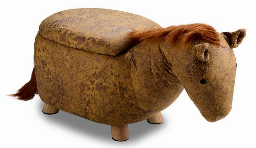 Horse Storage Ottoman - Yellow