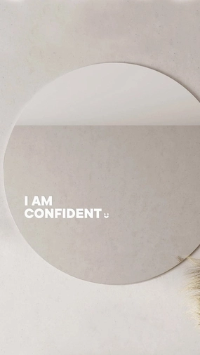 I am Confident - Affirmation Mirror Sticker