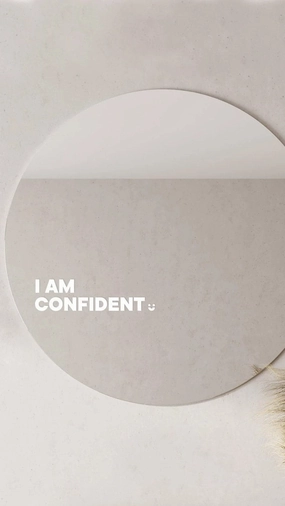 I am Confident - Affirmation Mirror Sticker