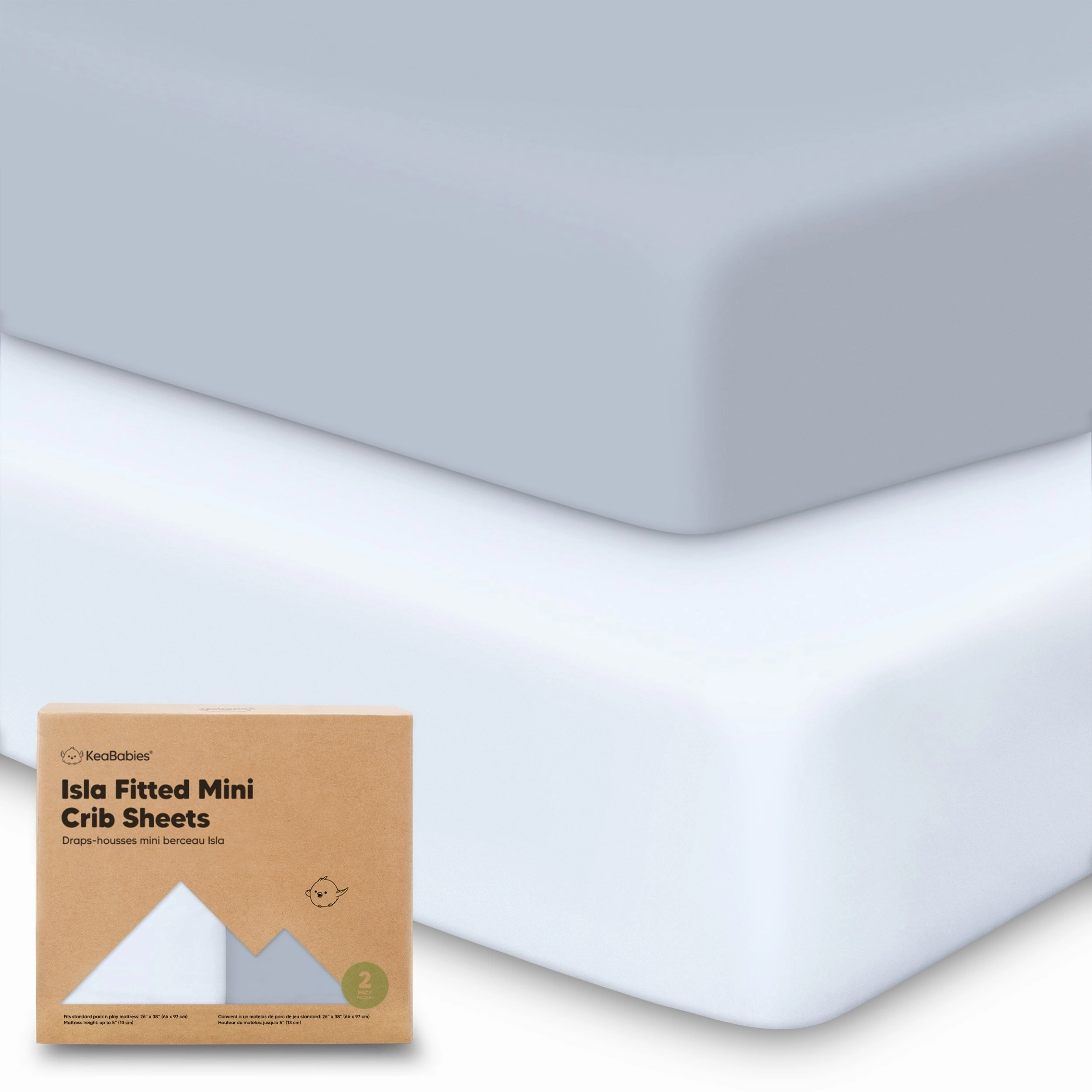 Isla Fitted Mini Crib Sheets