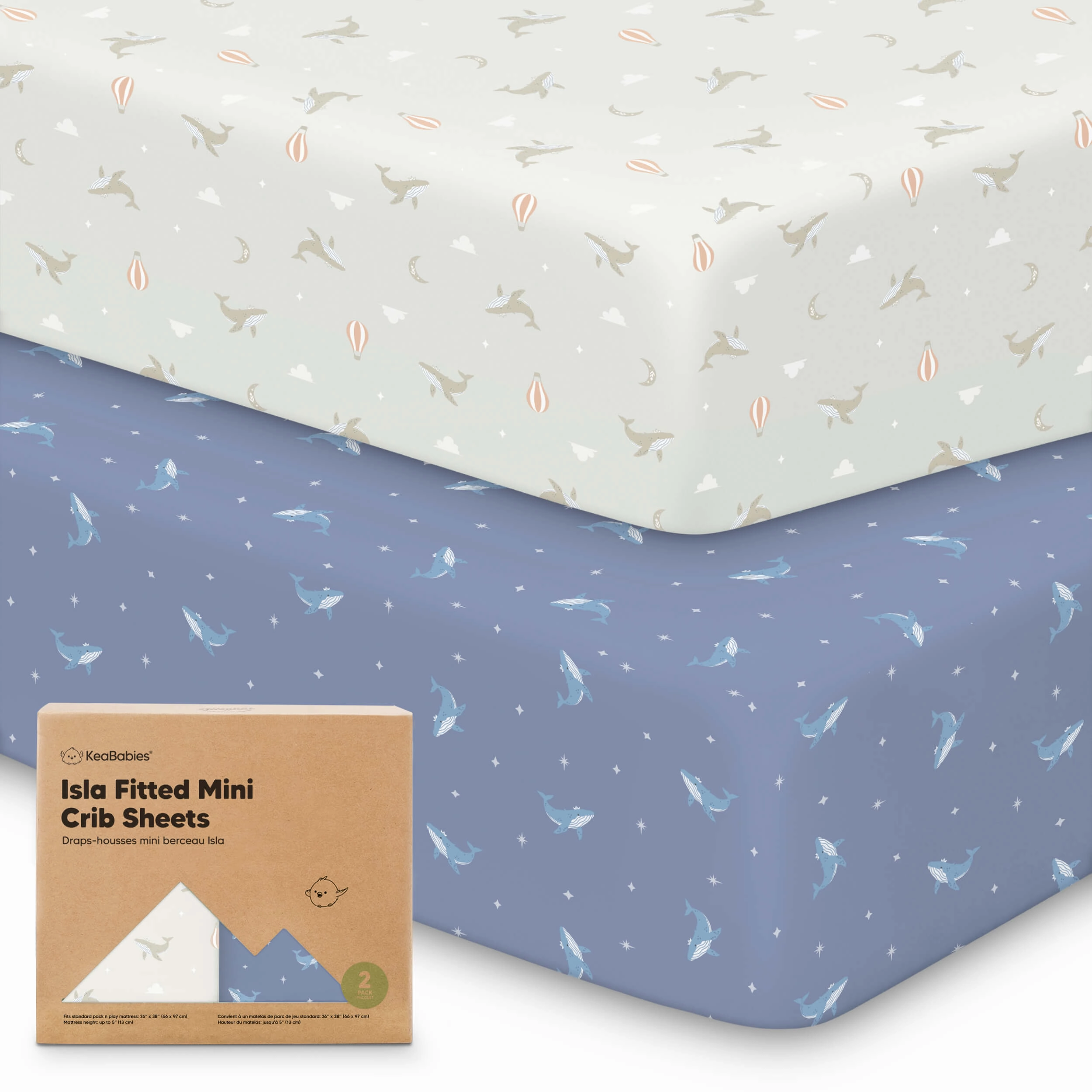 Isla Fitted Mini Crib Sheets