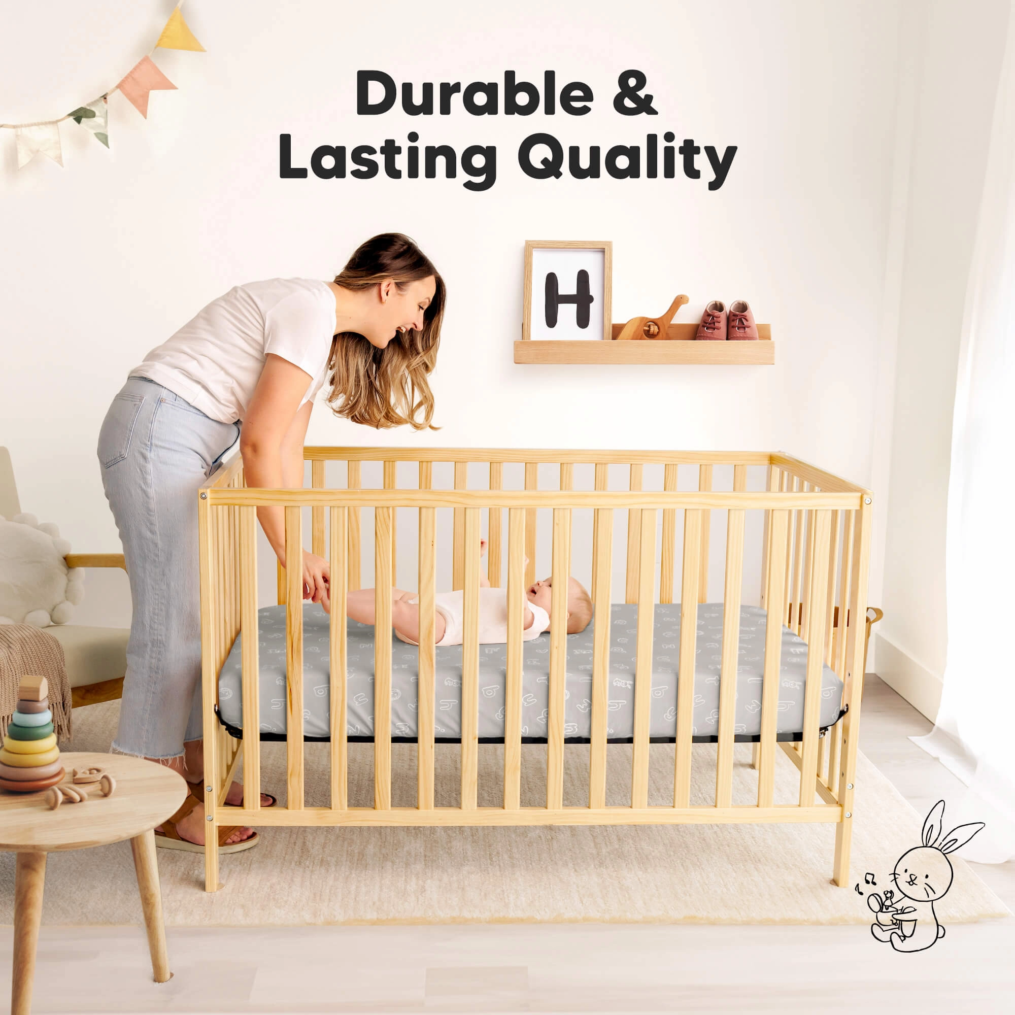 Isla Fitted Mini Crib Sheets