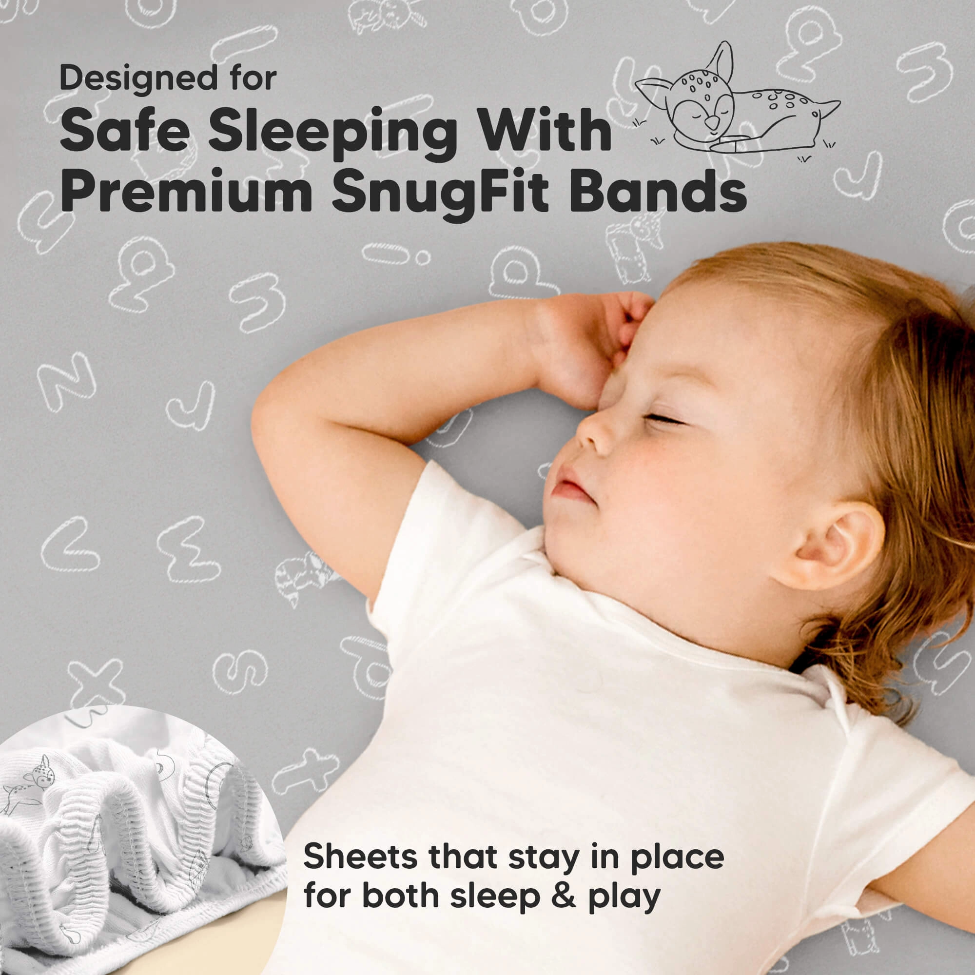 Isla Fitted Mini Crib Sheets