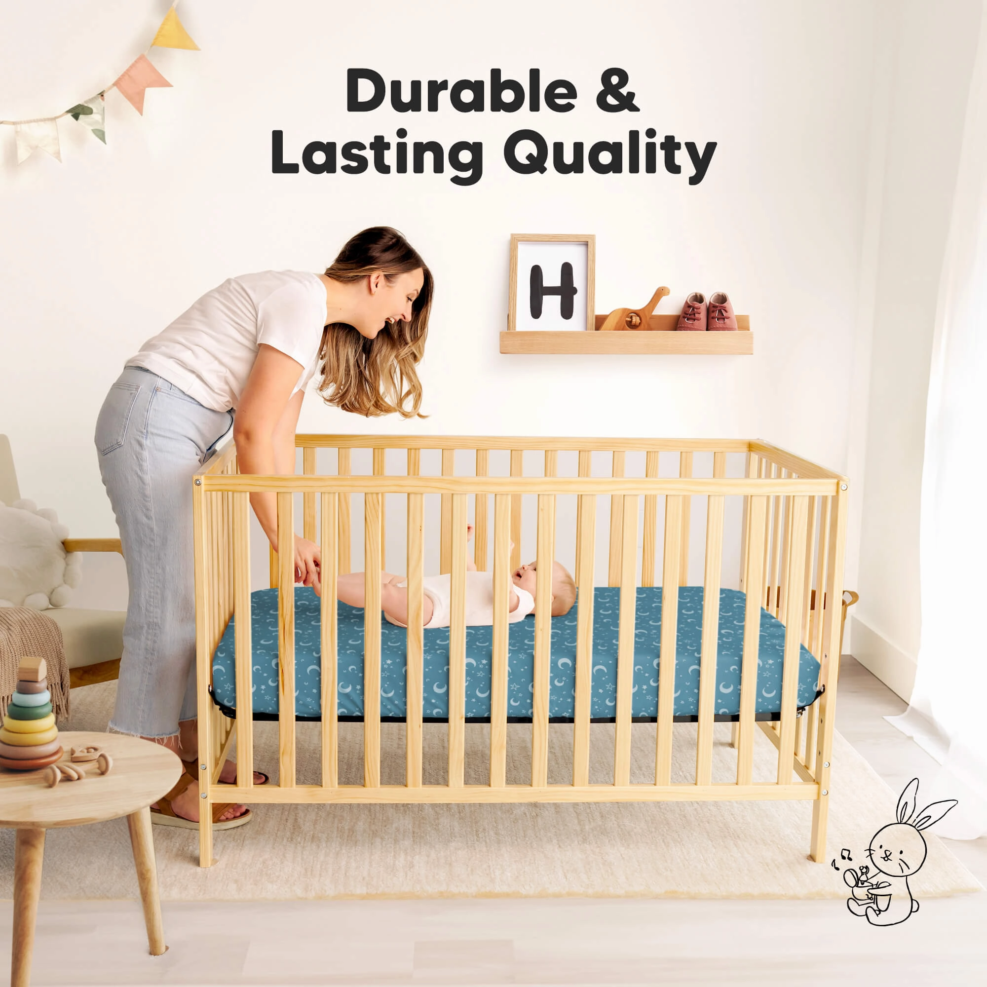 Isla Fitted Mini Crib Sheets (Dragon Tale)