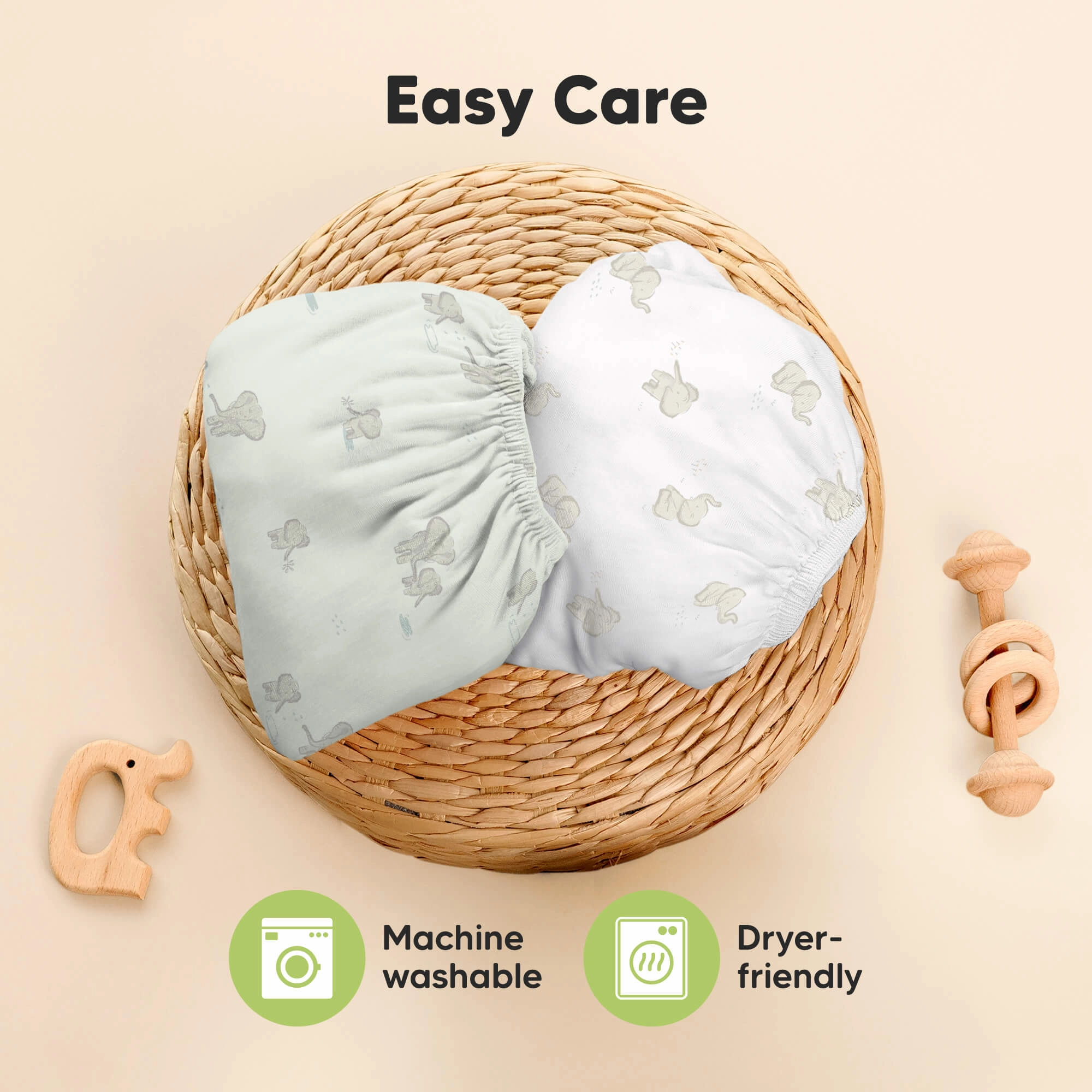 Isla Fitted Mini Crib Sheets (Elly)