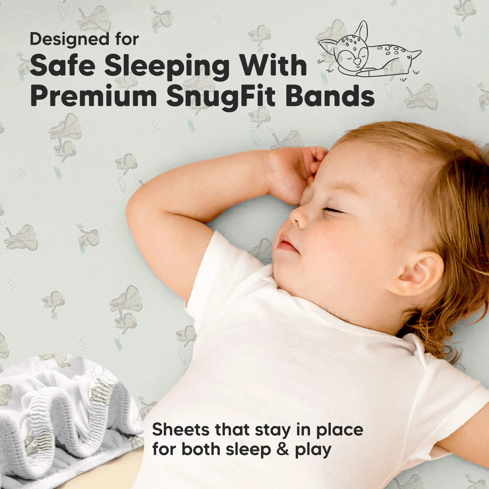 Isla Fitted Mini Crib Sheets (Elly)