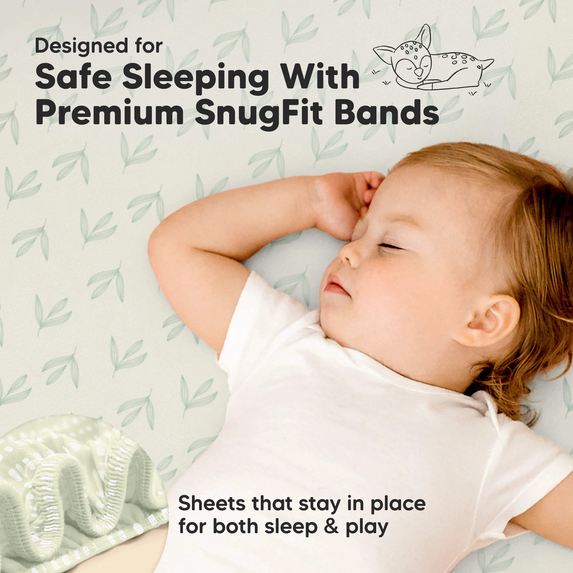 Isla Fitted Mini Crib Sheets (Fleur)