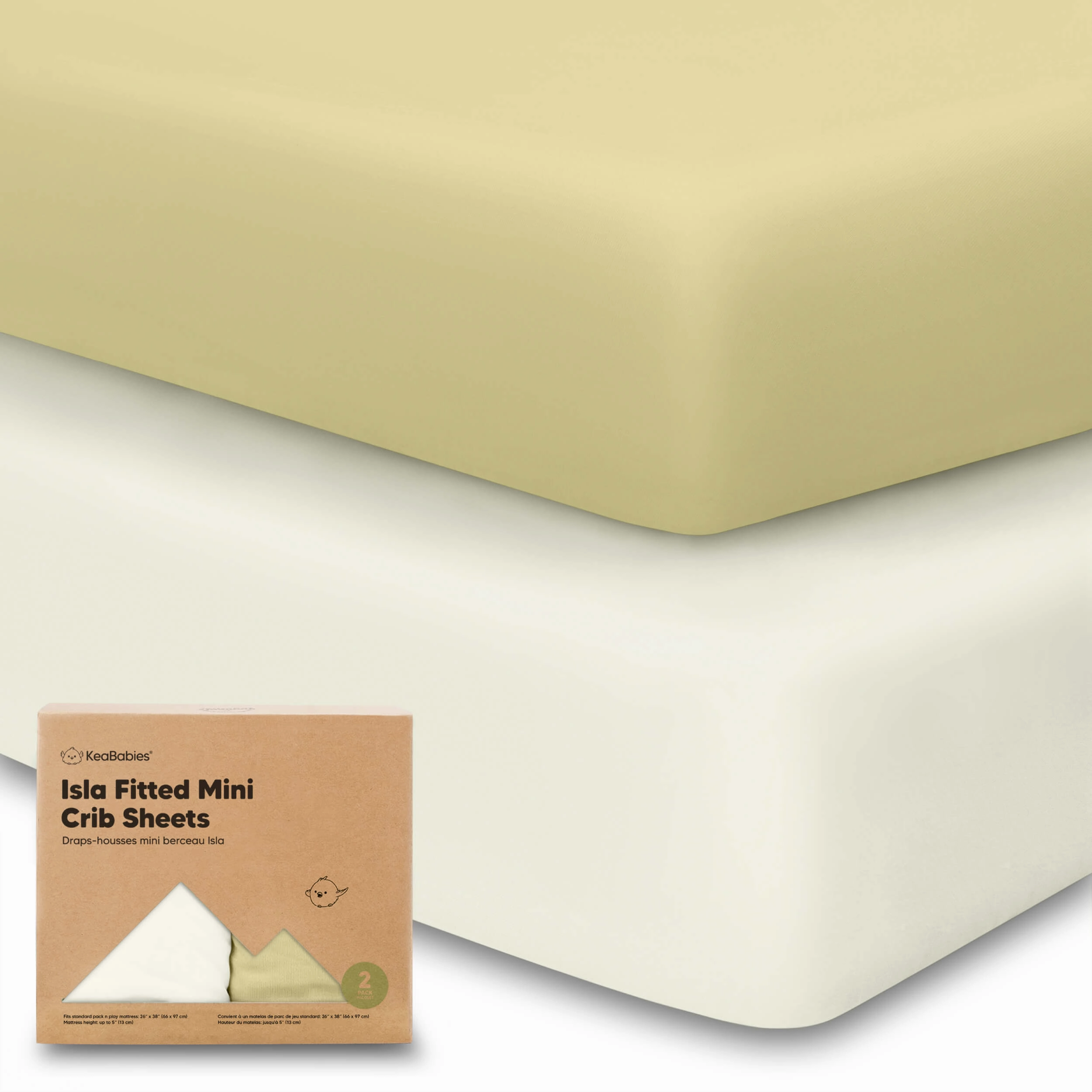 Isla Fitted Mini Crib Sheets
