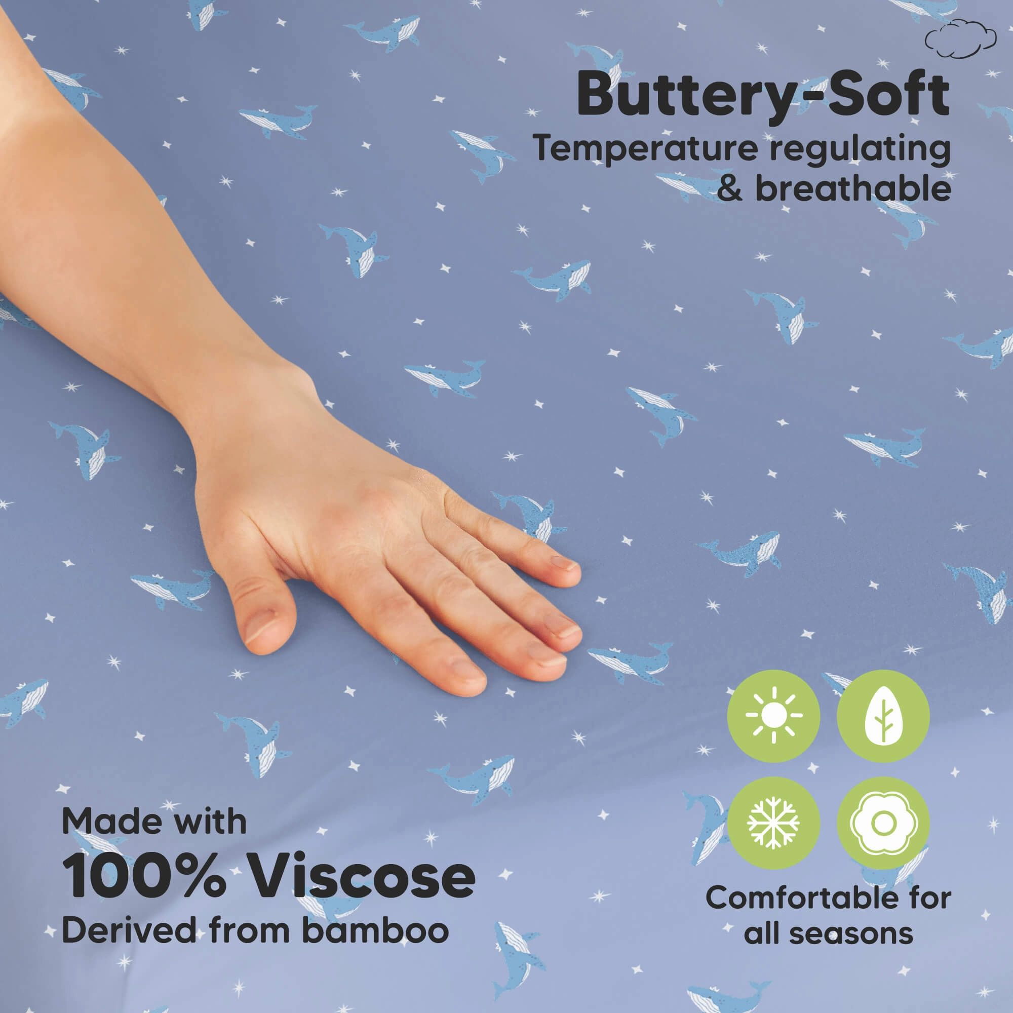 Isla Fitted Mini Crib Sheets (Marine Muse)