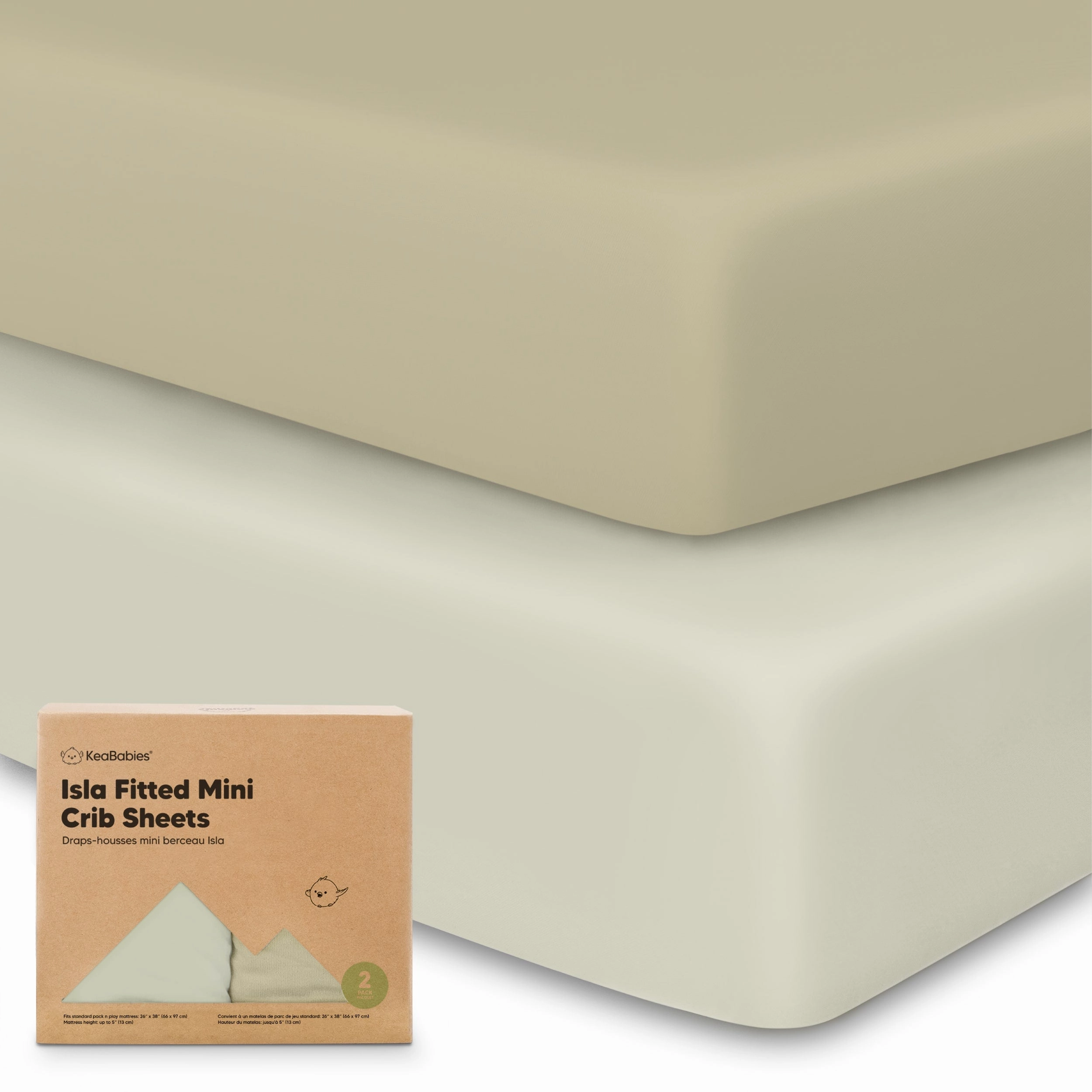 Isla Fitted Mini Crib Sheets
