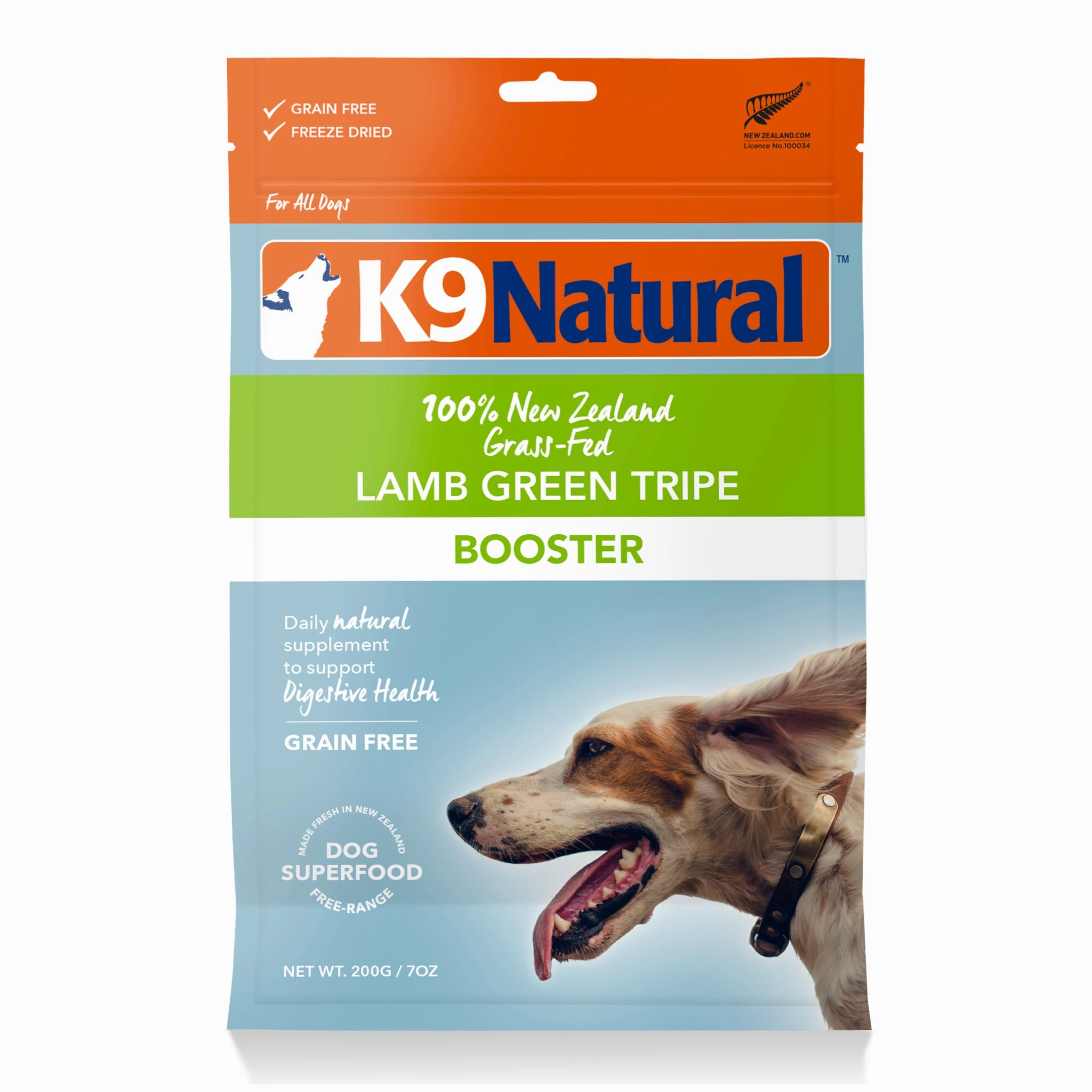 K9 Natural Lamb Green Tripe Freeze-Dried Booster Dog Food Topper - 0.44lbs