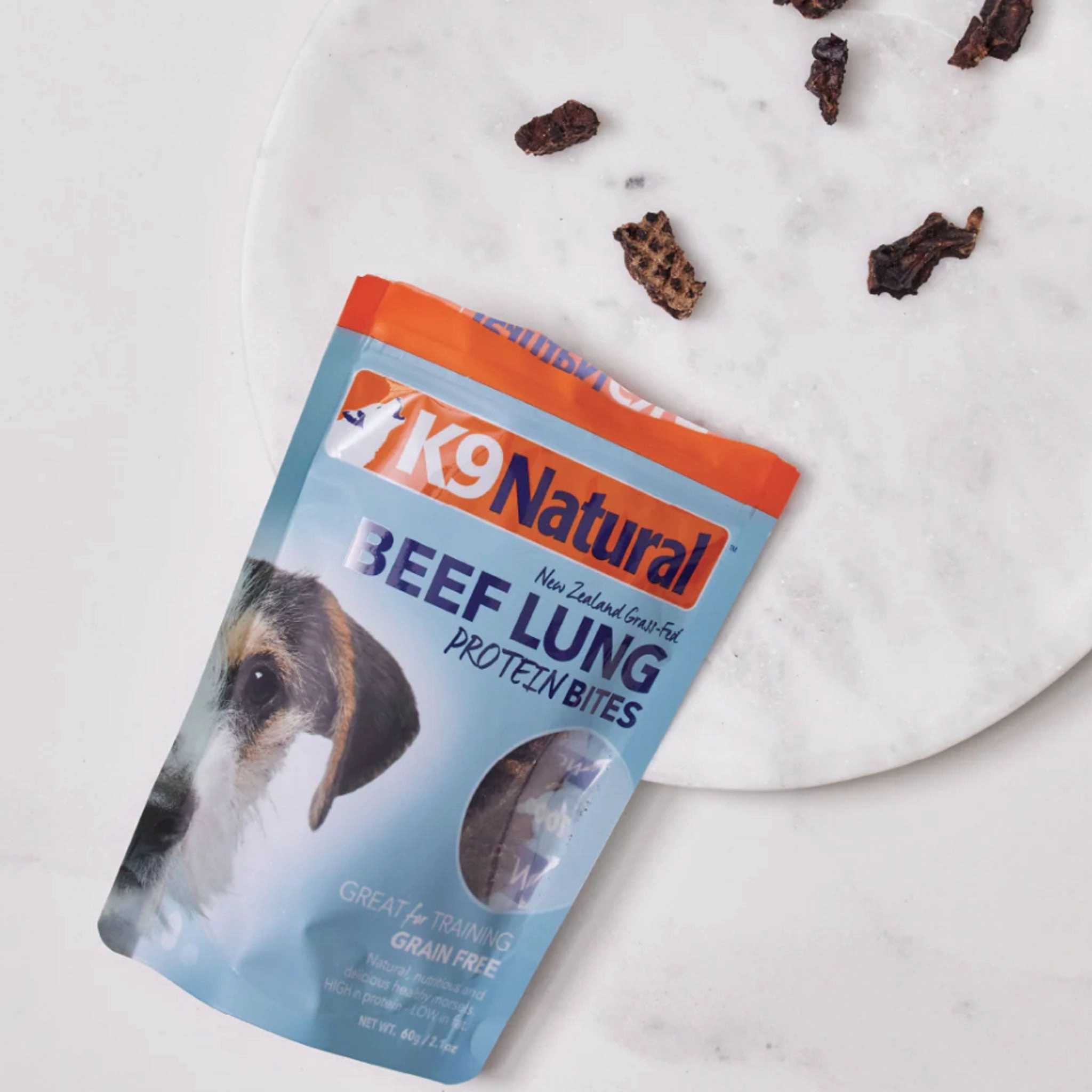 K9 Natural Protein Bites Beef Lung Dog Treats