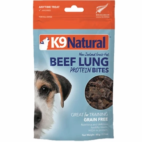 K9 Natural Protein Bites Beef Lung Dog Treats