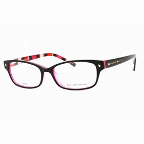 Kate Spade Women's Eyeglasses - Black Pink Striped Rectangular | Lucyann Us 0X78 00