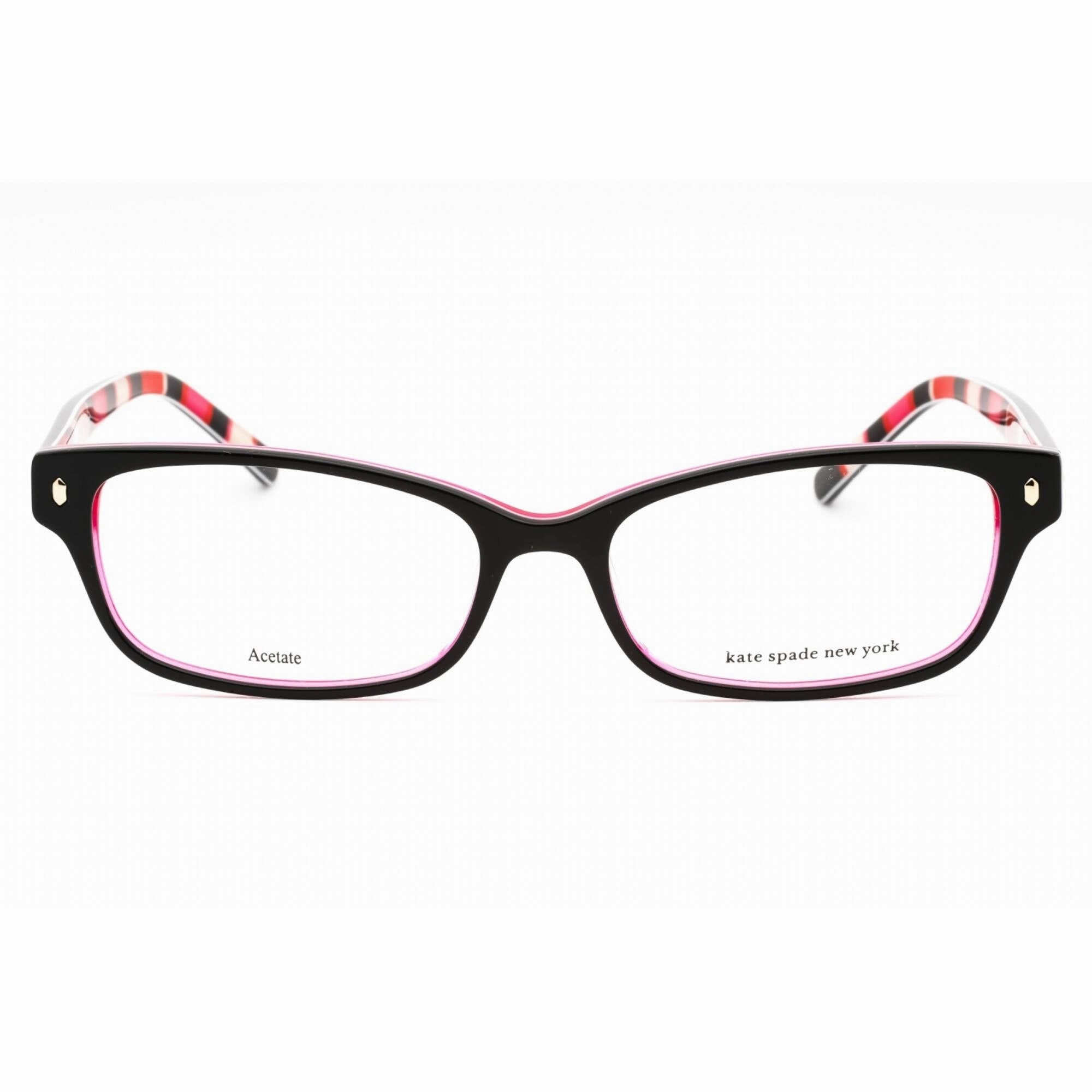 Kate Spade Women's Eyeglasses - Black Pink Striped Rectangular | Lucyann Us 0X78 00