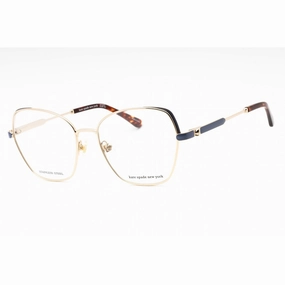 Kate Spade Women's Eyeglasses - Gold Blue Metal Full Rim Cat Eye | ZEENA/G 0LKS 00