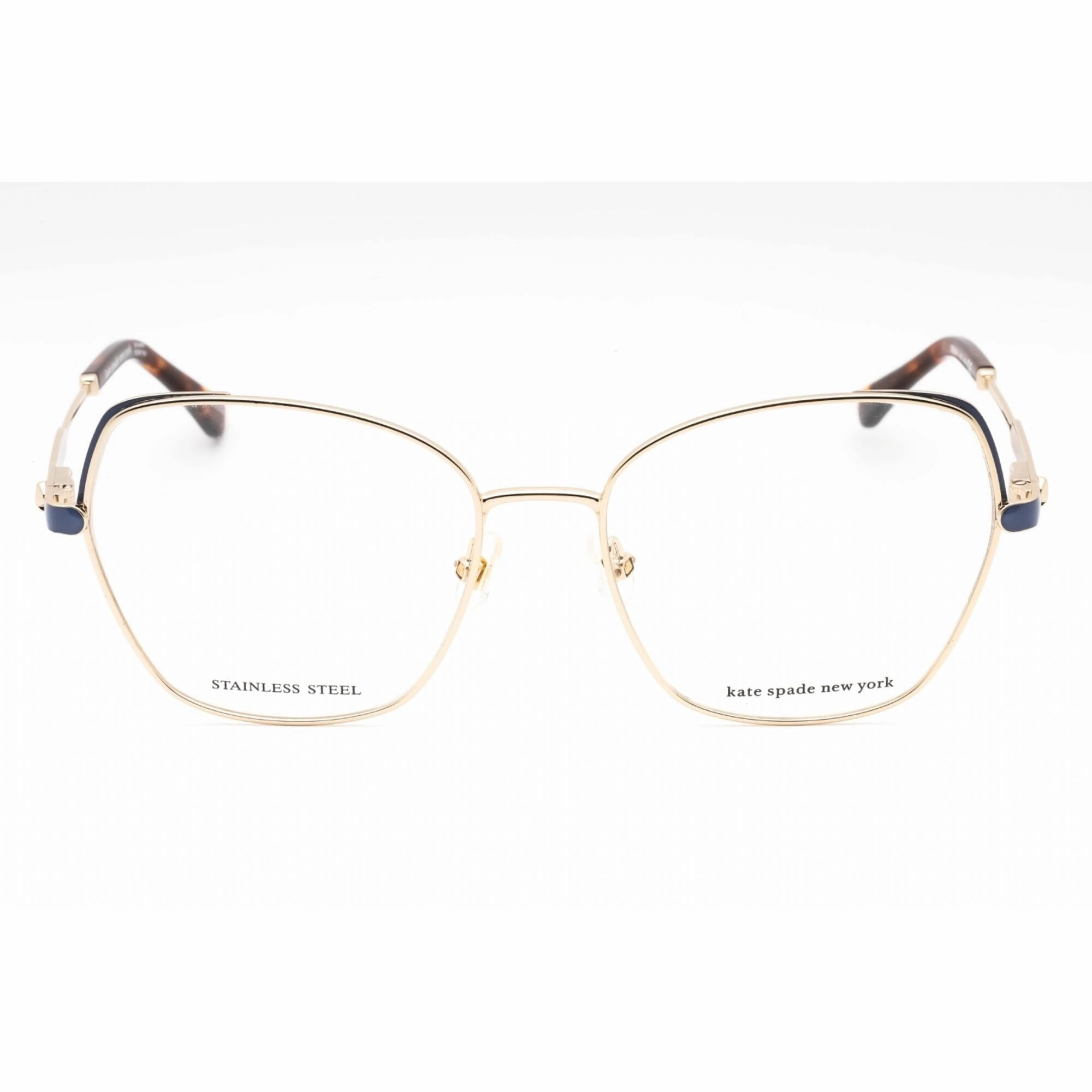 Kate Spade Women's Eyeglasses - Gold Blue Metal Full Rim Cat Eye | ZEENA/G 0LKS 00