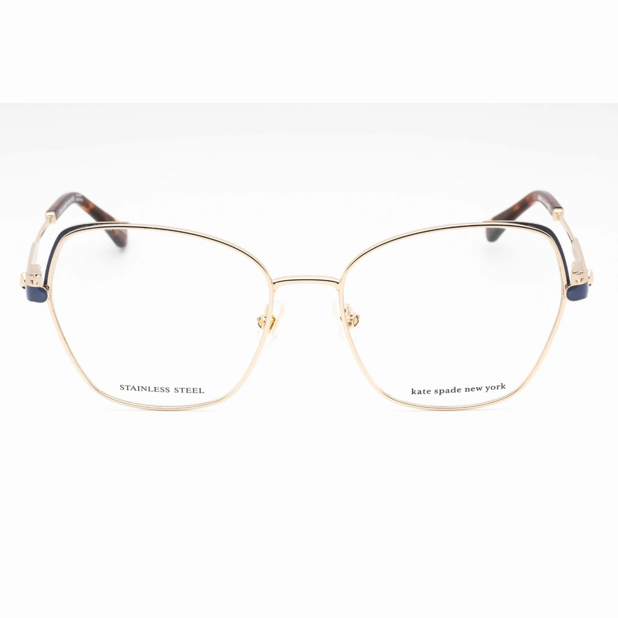 Kate Spade Women's Eyeglasses - Gold Blue Metal Full Rim Cat Eye | ZEENA/G 0LKS 00