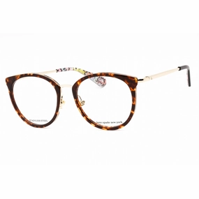 Kate Spade Women's Eyeglasses - Havana Metal Full Rim Cat Eye Frame | Eliana/G 0086 00