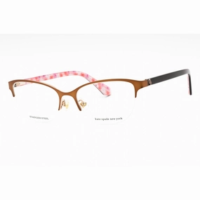 Kate Spade Women's Eyeglasses - Matte Brown Half Rim Cat Eye Frame | Adalina 04IN 00