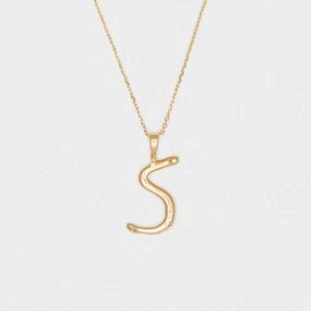 L'alphabet Necklace in Gold