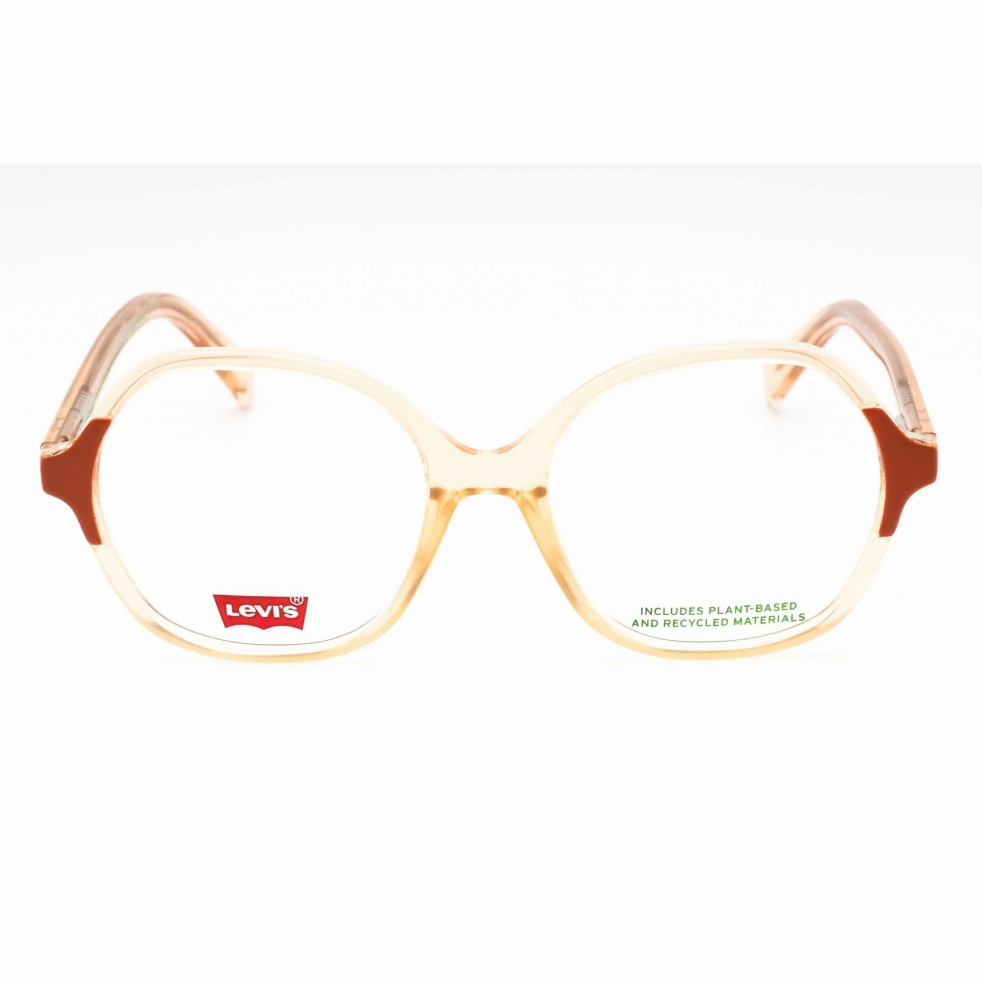Levi's Women's Eyeglasses - Brick Plastic Full Rim Round Shape Frame | LV 1056 02LF 00