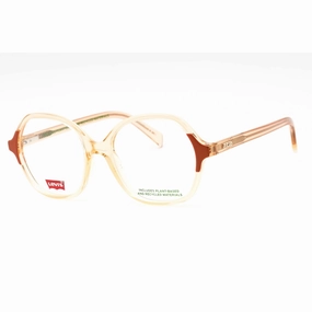 Levi's Women's Eyeglasses - Brick Plastic Full Rim Round Shape Frame | LV 1056 02LF 00