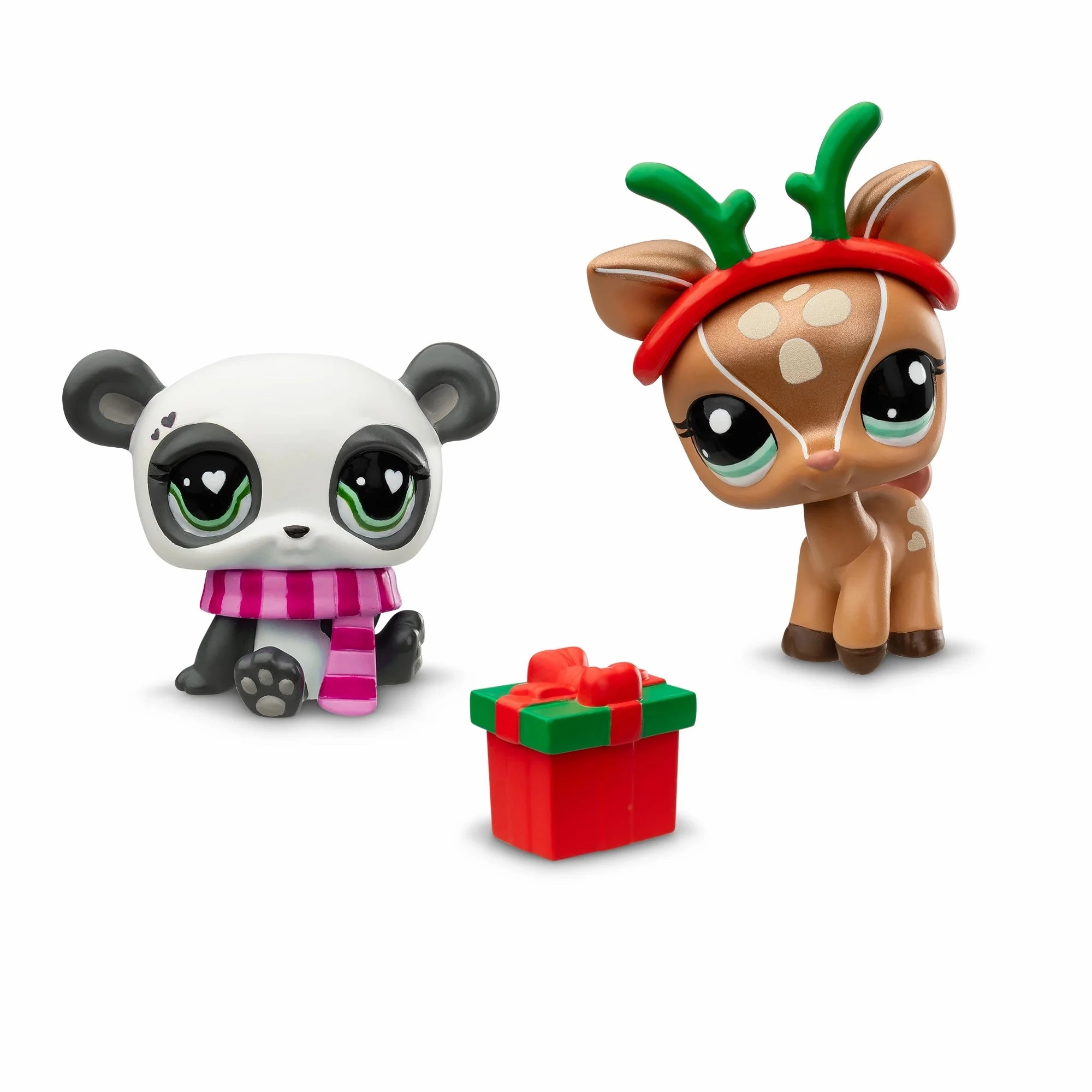 Littlest Pet Shop 00603 Holiday Pet Pairs Winter Pals, 2 Pack, Great for Kids 4 Years and up