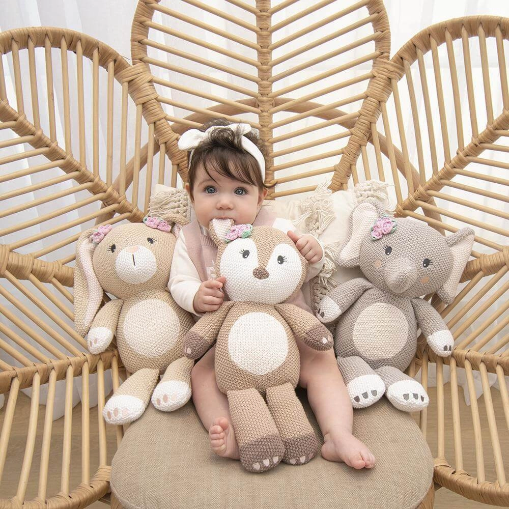 Living Textiles Cotton Knit Whimsical Softie Toy