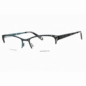 Liz Claiborne Women's Eyeglasses - Black Tea Metal Rectangular Frame | L 645 0ETJ 00