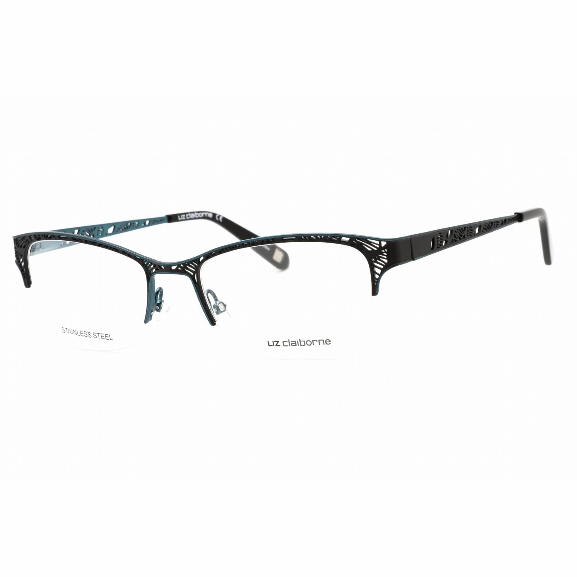 Liz Claiborne Women's Eyeglasses - Black Tea Metal Rectangular Frame | L 645 0ETJ 00
