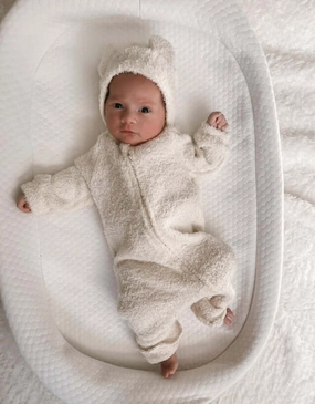 Luna   Luca Baby Bear Jumpsuit | Cozy Teddy