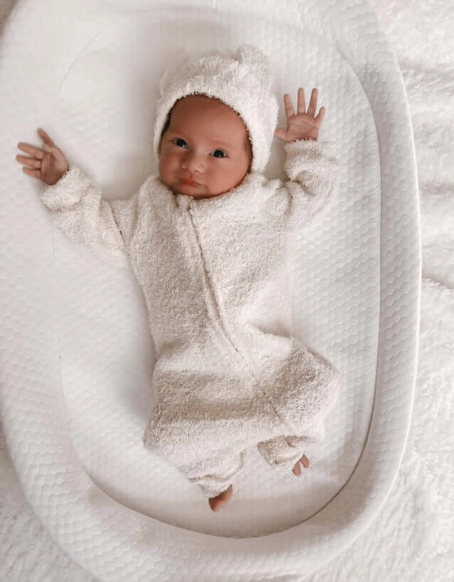 Luna   Luca Baby Bear Jumpsuit | Cozy Teddy
