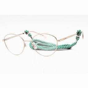 M Missoni Women's Eyeglasses - Pink Gold Metal Full Rim Oval Frame | MMI 0024 S45
