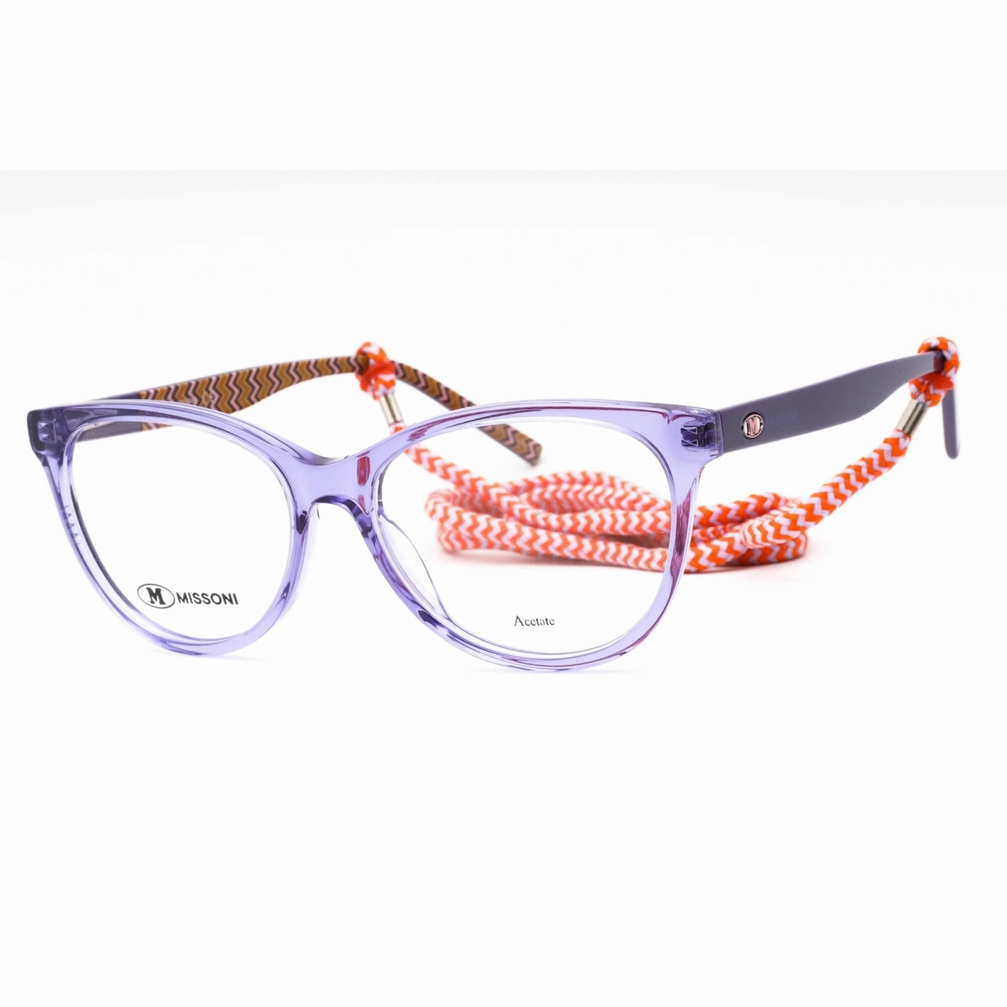 M Missoni Women's Eyeglasses - Violet Plastic Full Rim Cat Eye | MMI 0092 0B3V 00