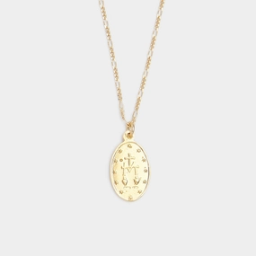Madonna Necklace in Gold for Her