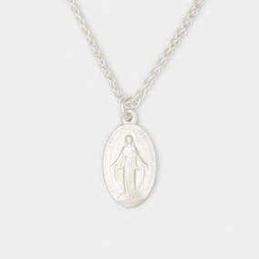 Madonna Necklace in Silver for Him