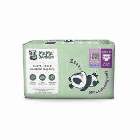 Mama Bamboo Sustainable Bamboo Size 0 - 30 nappies