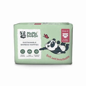 Mama Bamboo Sustainable Bamboo Size 2 - 30 nappies